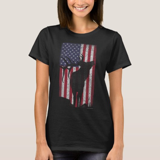 T-shirt Drapeau - American Retro (Devant)