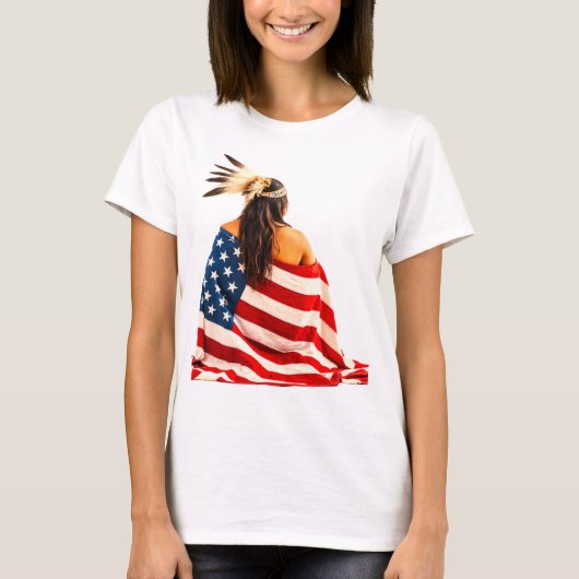 T-shirt drapeau amérindien (Devant)