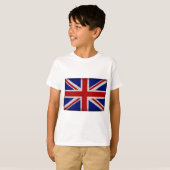 T-shirt Drapeau Anglais d'Angleterre texturé (Devant entier)