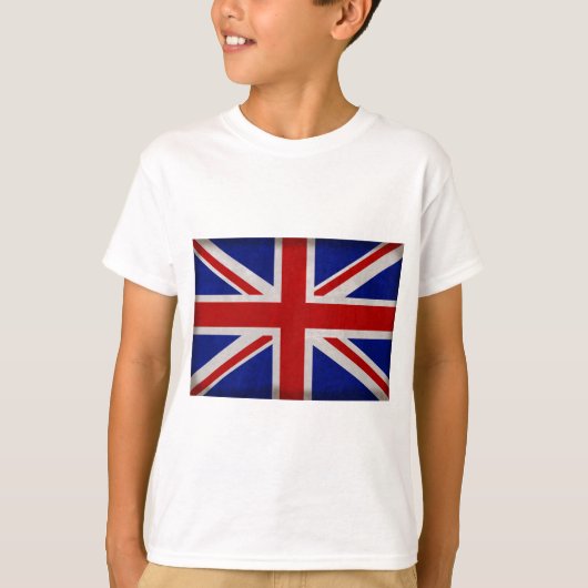 T-shirt Drapeau Anglais d'Angleterre texturé (Devant)