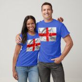T-shirt Drapeau anglais de la Croix de Saint-Georges (Unisexe)