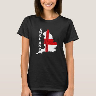 T-shirt Drapeau anglais de la croix de Saint-Georges Carte