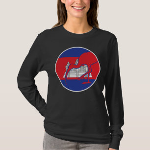 T-shirt Drapeau animal national cambodgien Ibis géant