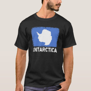 T-shirt Drapeau Antarctique Soutien Femmes Populations Ant