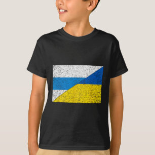 T-shirt Drapeau anti-guerre russe Drapeau ukrainien Net Vo