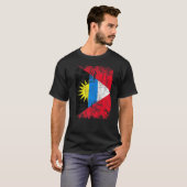 T-shirt Drapeau Antigua-Et-Barbuda Vintage (Devant entier)