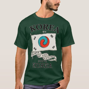 T-shirt Drapeau antique de Corée du Sud