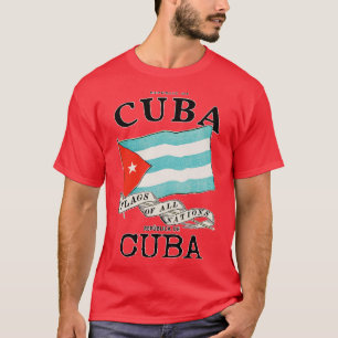 T-shirt Drapeau antique de Cuba