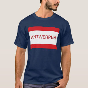 T-shirt Drapeau Antwerpen Anvers Anvers Belgique