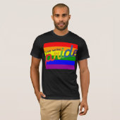 T-shirt drapeau arc-en-ciel (Devant entier)