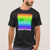 T-shirt Drapeau Arc-En-Ciel - À Porter (Devant)