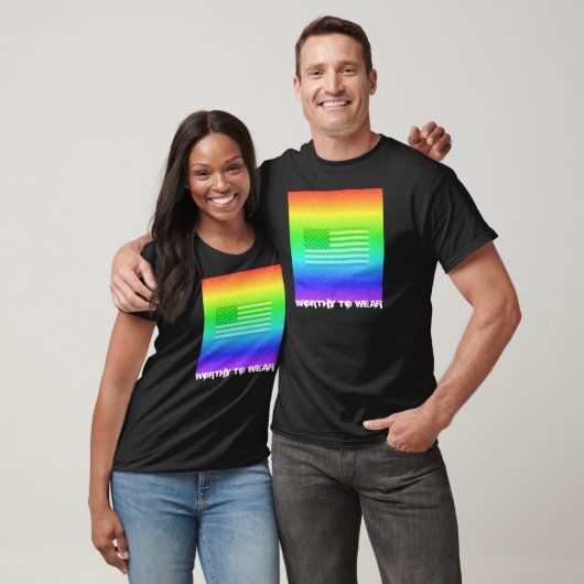 T-shirt Drapeau Arc-En-Ciel - À Porter (Unisexe)