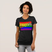 T-Shirt drapeau arc-en-ciel de la fierté (Devant entier)