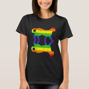 T-shirt Drapeau Arc-en-ciel de la Fierté Gay et Lesbienne