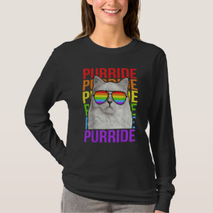 T-shirt Drapeau arc-en-ciel de la fierté gay LGBT Purride