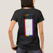 T-shirt Drapeau arc-en-ciel de l'intersection de la fierté (Dos)