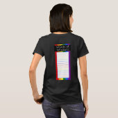 T-shirt Drapeau arc-en-ciel de l'intersection de la fierté (Dos entier)
