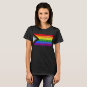 T-shirt Drapeau arc-en-ciel de l'intersection de la fierté (Devant entier)