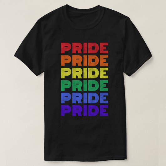 T-shirt Drapeau arc-en-ciel de Pride (LGBT) (Design devant)