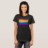 T-shirt Drapeau arc-en-ciel Gay pride de Houston LGBT LGBT (Devant entier)
