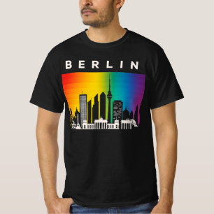 T-shirt Drapeau arc-en-ciel LGBT de Berlin Fierté LGBTQI