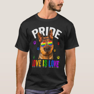 T-shirt Drapeau Arc-en-ciel LGBT Fierté Gay Berger Alleman