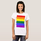 T-shirt Drapeau arc-en-ciel LGBT Pride (Devant entier)
