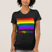 T-shirt Drapeau arc-en-ciel LGBT Pride & Texte Femmes (Devant)