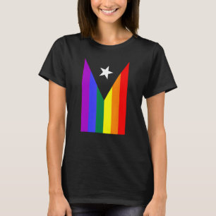 T-shirt Drapeau arc-en-ciel Porto Rico Gay pride