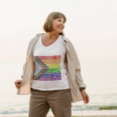 T-shirt Drapeau arc-en-ciel progressiste LGBT Script gay