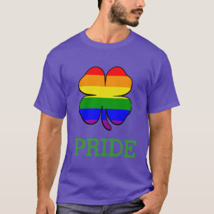 T-shirt Drapeau arc-en-ciel Shamrock Fierté gay