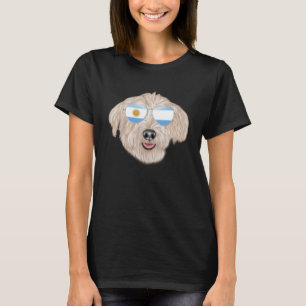 T-shirt Drapeau argentin de l'Imaal Terrier Dog, Lesotho