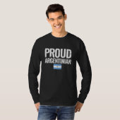 T-shirt Drapeau argentin fier Argentin (Devant entier)