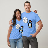 T-shirt Drapeau argentin parlant de Mme Penguin Hommes (Unisexe)