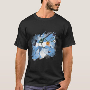 T-shirt Drapeau Argentine équitation
