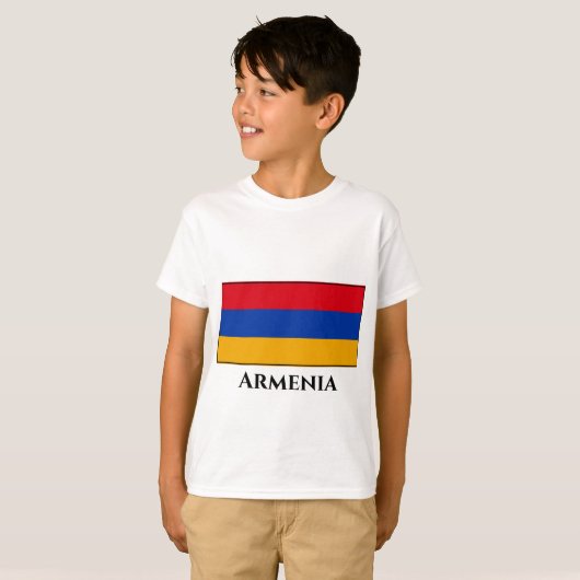 T-shirt Drapeau arménien (Devant entier)