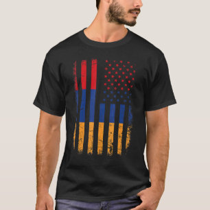 T-shirt Drapeau arménien Arménie Hérite de la fierté améri