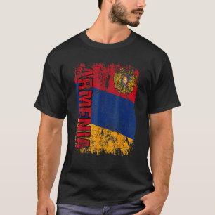 T-shirt DRAPEAU ARMÉNIEN GRAND Drapeau Vintage ARMENI DÉTE