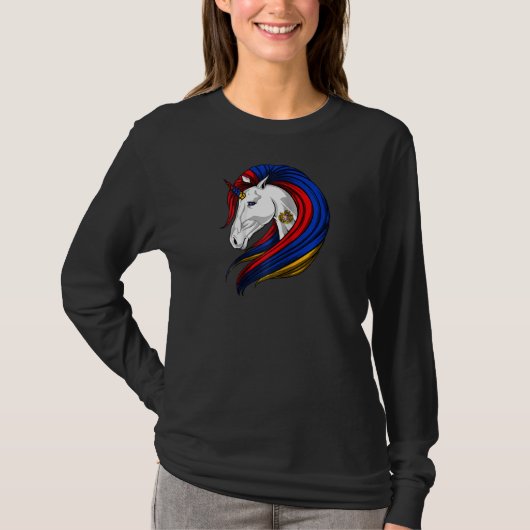T-shirt Drapeau arménien Raglan (Devant)