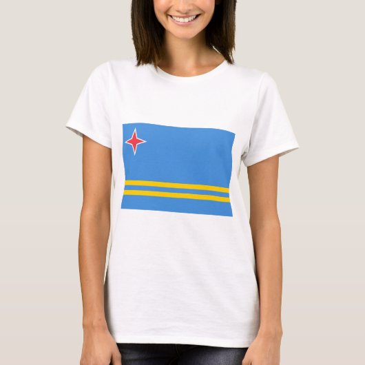 T-shirt Drapeau Aruba (Devant)