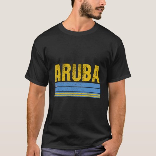 T-shirt Drapeau Aruba Aruba S (Devant)