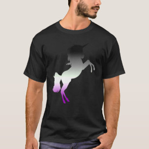 T-shirt Drapeau Asexualité Unicorne Ace Pride Mois Lgbtq A