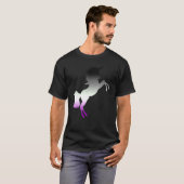 T-shirt Drapeau Asexualité Unicorne Ace Pride Mois Lgbtq A (Devant entier)