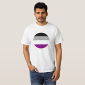 T-SHIRT DRAPEAU ASEXUEL DE FIERTÉ (Devant entier)