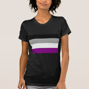 T-SHIRT DRAPEAU ASEXUEL OFFICIEL DE FIERTÉ
