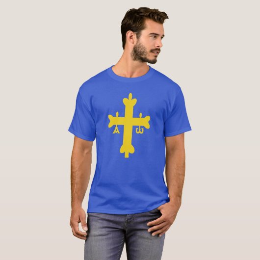 T-shirt Drapeau Asturies (Devant entier)