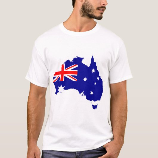 T-shirt drapeau australien (Devant)