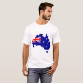 T-shirt drapeau australien (Devant entier)