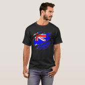 T-shirt Drapeau australien à gratter (Devant entier)