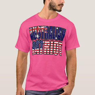 T-shirt Drapeau australien-américain de la fierté patriote